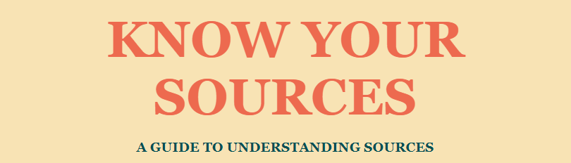 know your sources infographic